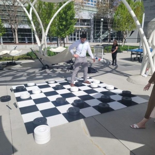 Mega Checkers yard game